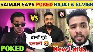 Saiman says POCKED 🤐 Elvish Yadav & Rajat Dalal 🥴 Saiman says Roast @ElvishYadavVlogs #newlafda