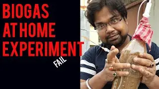 Biogas at home experiment- Gobar gas project fail Hindi