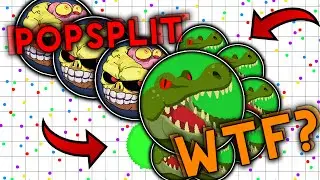 Lobby 500K? // POPSPLIT // DESTROYING TEAMS // Agar.io // 500K SERVER