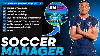 SOCCER MANAGER 25 | MOD MENU UPDATED v1.0.3 UNLIMITED MONEY