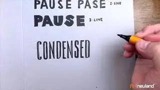 Condensed lettering | Mike Rohde | Neuland FineOne®
