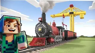 Realistic Train in Minecraft With Create Mod | Create Mod Train | Yoi Mod