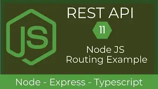 11 Node JS Server with Routing | REST API with Node & TypeScript | UiBrains