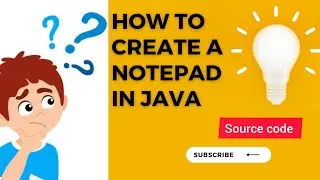 Notepad in java | notepad project with source code in java 