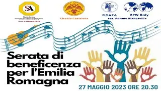 Serata di beneficenza per l'Emilia Romagna