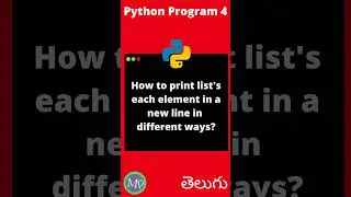 print list's each elements in a new line in different ways 