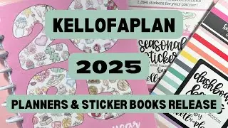 NEW! 2025 KELLOFAPLAN SEASONAL PLANNER COLLECTION & DASHBOARD BASICS STICKER BOOK FLIP THROUGH