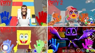 Watch All The New Jumpscares In Poppy Playtime 1-2-3-4 Mobile Full Game( SpongeBob And Skibidi )#17