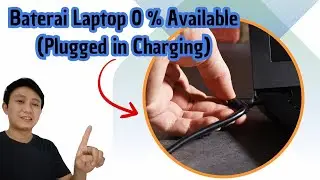 How to repair laptop battery 0% available (plugged in charging)