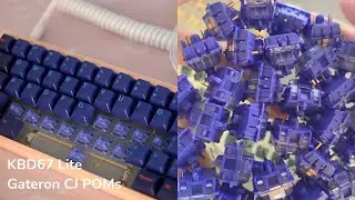 Gateron CJ POM Switches on KBD67 Lite Typing Sound Test