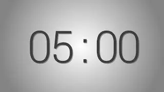 5 Minutes countdown Timer - Beep at the end | Simple Timer (five min)
