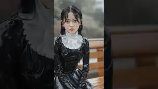 kawaii cosplay in rain - AI video