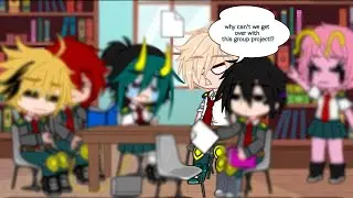 "How bakugou does his group project" [] gacha club meme [] read description to understand