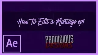 After Effects Tutorial | How to Edit a Monatge ep1 ''Orginising your project file''