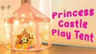 Fairy Girls Princess Castle Tent for Kids or Toddlers Indoor or Outdoor Games