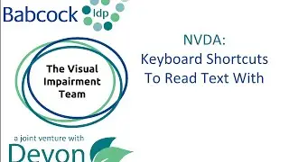 NVDA- Keyboard Shortcuts to Read Text With