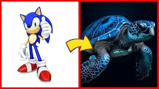 SONIC the Hedgehog ALL CHARACTERS as TURTLE 2024