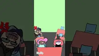 When the teacher is side eyeing you but your friend won’t stop talking 🫢👀 #funny #animation #fypシ
