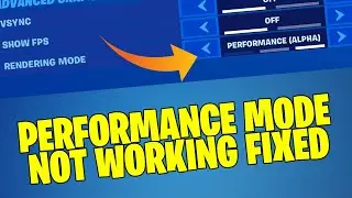 Fortnite Chapter 3 - How To Fix Performance Mode Not Working / Won't Turn On | 2021