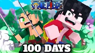 I Survived 100 DAYS in Minecraft One Piece