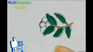 red flower Embroidery Easy stitches for Beginners
