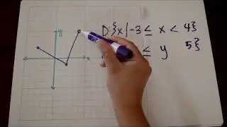 Domain and Range in  Inequality Notation Tutorial