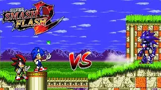 SSF2 Mods: Sonic and Shadow vs Mecha Sonic