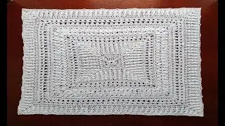 Квадратная салфетка Тала крючком МК 1ч (1-5р)