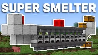 How to Build SUPER SMELTER in Minecraft