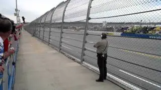 Coming past the fence at 200 mph... TALLADEGA
