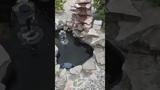 фонтан с водопадом