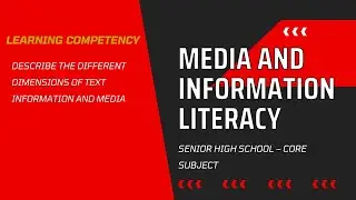 THE DIFFERENT DIMENSIONS OF TEXT INFORMATION AND MEDIA