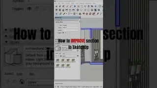 IMPROVE SECTION in SketchUp | SketchUp Tutorials #shorts #design