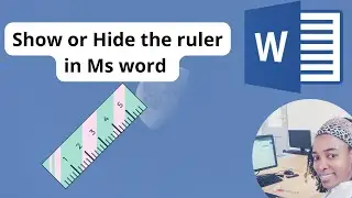 How to Show and Hide the Ruler in MS Word 2010-2019 #msword #ruler #msoffice  #hide