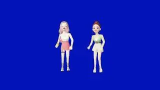 Blue Screen  dance baby