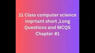 class 11 computer science chapter 1 important questions