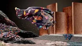 Cloth Swirl - C4D + Redshift