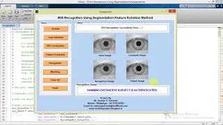 Matlab Code for Iris Recognition & Verification using Image Processing