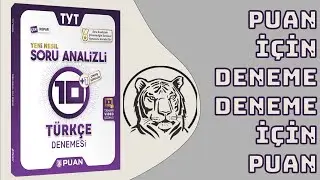 Puan Yayınları 10+1 TYT Türkçe Yeni Nesil Denemeleri