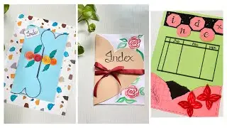 How to make index page/ Index design for project / How to make index in project file/ School project