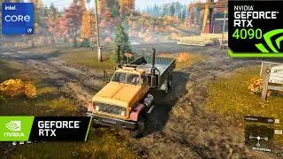 SnowRunner Gameplay: Epic Timber Delivery to Build a Bridge 🌉 | RTX 4090 Ultra Graphics