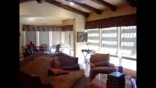 Battery Motorized Woven Wood Blinds by 3 Blind Mice Window Coverings - San Diego
