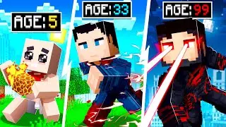 Evolving SUPERHERO into GOD SUPERHERO in Minecraft