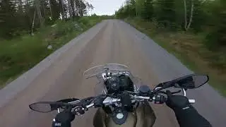 bmw F800gs onboard fast gravel road