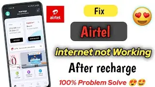 Airtel internet not working after recharge