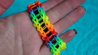 Браслет Лесенка из резинок без станка