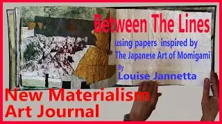 Handmade Artist's Journal Art Book - inspired by Japanese art of Momigami & Korean art of Joomchi