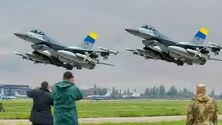 Ukrainian Pilot Tests F-16 Fighting Falcon Ready for Operation on the Battlefield