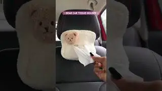 Bear Car Tissue Holder 🌷✨#trendingshorts #shorts #kawaii