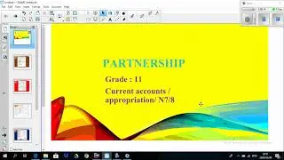 Partnership Accounting Grade 11 based on ledger accounts and Note 7,8 of the balance sheet